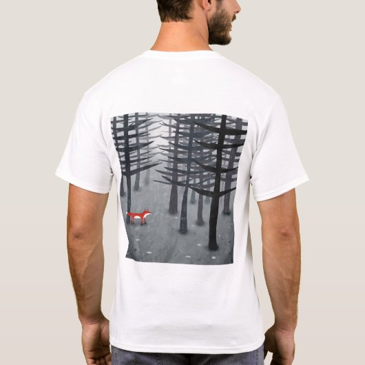 De vos en het bos t-shirt (Achterkant)