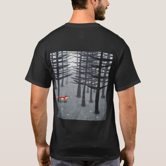 De vos en het bos t-shirt (Achterkant)
