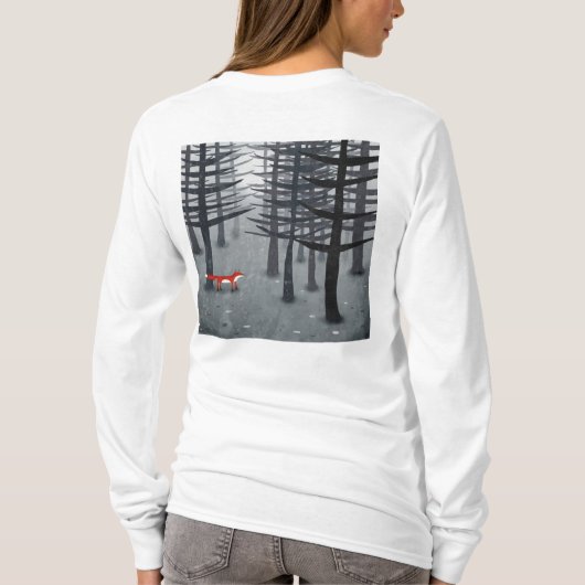 De vos en het bos t-shirt (Achterkant)