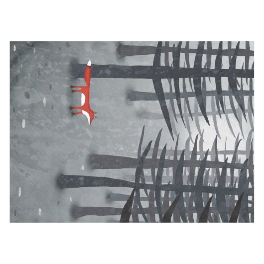 De vos en het bos tafelkleed (Voorkant (Horizontaal))