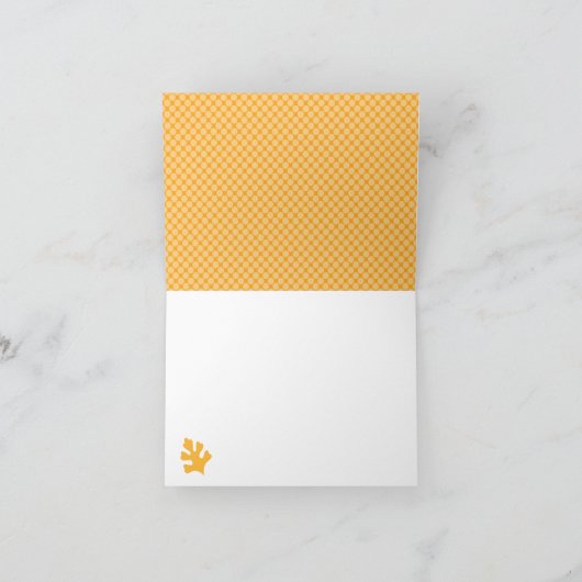 DE VOS IN HET BABY SHOWER VAN LUIERS DANKT U BEDANKKAART (Binnen)