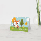 DE VOS IN HET BABY SHOWER VAN LUIERS DANKT U BEDANKKAART (Voorkant)