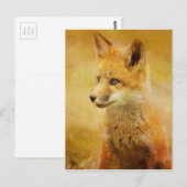 De vos in het hout briefkaart (Voorkant / Achterkant)