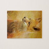 De vos in het hout legpuzzel (Horizontaal)
