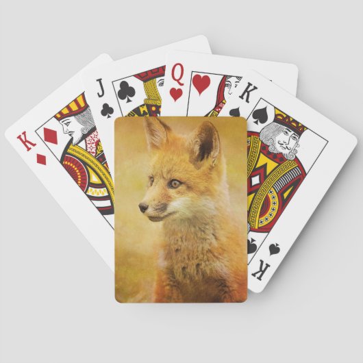 De vos in het hout pokerkaarten (Achterkant)