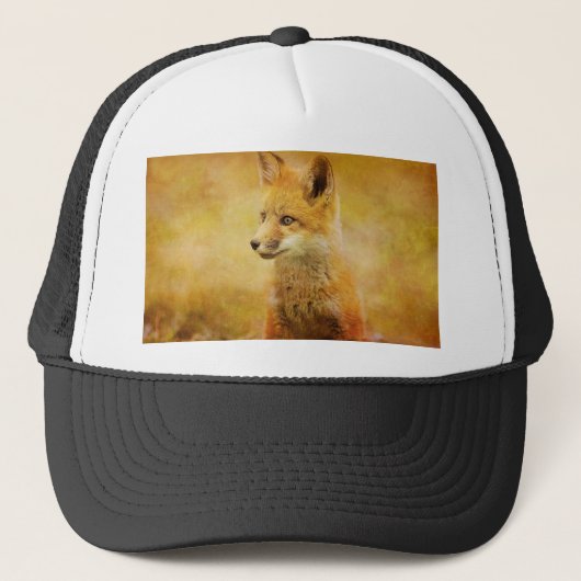 De vos in het hout trucker pet (Voorkant)