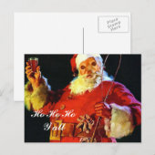 De vos is Een andere Kerstman, Ho Ho Ho Feestdagenkaart (Voorkant / Achterkant)