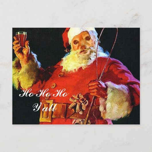 De vos is Een andere Kerstman, Ho Ho Ho Feestdagenkaart (Voorkant)