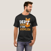 De Vos Is Een Eikel Kippen T-shirt (Voorkant volledig)