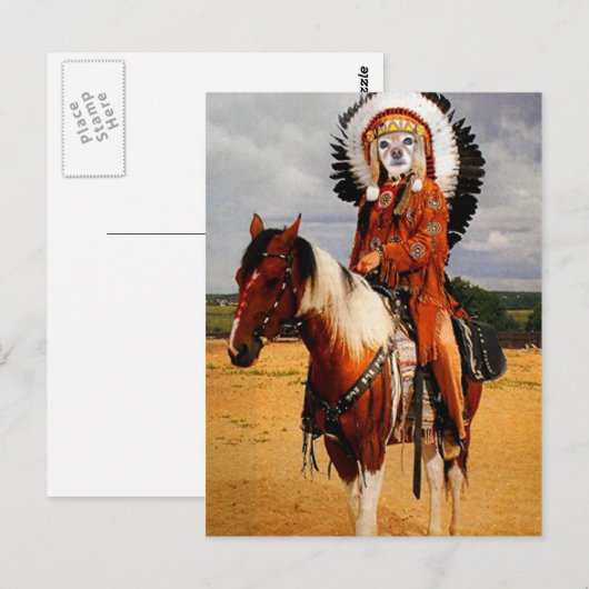 De vos is een Indische Leider Briefkaart (Voorkant / Achterkant)