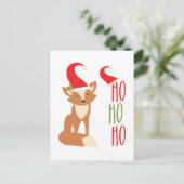 De Vos van Ho Ho van Ho Feestdagenkaart (Staand voorkant)