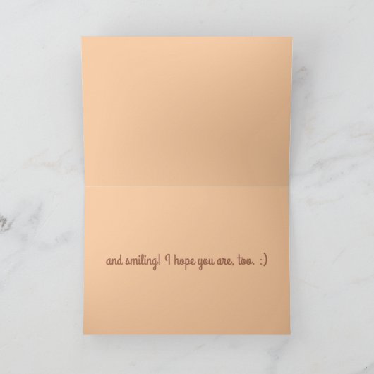 De Vos van Kawaii - het Denken aan u Kaart (Binnen)