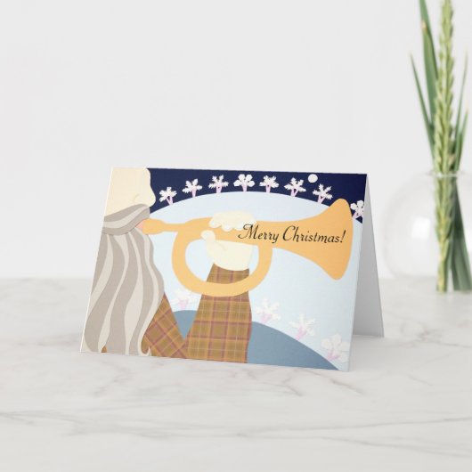 De vos, Vrolijke Kerstmis! Feestdagen Kaart (Voorkant)