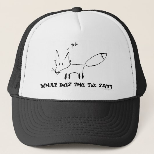 De vos zegt... trucker pet (Voorkant)