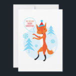 De vos zegt vrolijk kerstfeest! feestdagenkaart<br><div class="desc">De vos zegt vrolijk kerstfeest!</div>