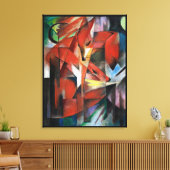 De Vossen, beroemd schilderij Canvas Afdruk (Insitu (Woonkamer))