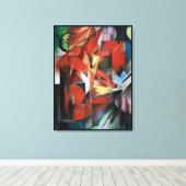 De Vossen, beroemd schilderij Canvas Afdruk (Insitu (Houten vloer))