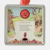 De vossen en de druiven metalen ornament (Voorkant)