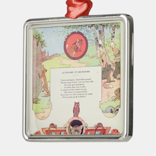 De vossen en de druiven metalen ornament (Links)