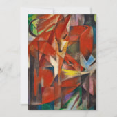 De vossen van Franz Marc Bedankkaart (Voorkant)