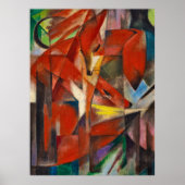 De vossen van Franz Marc Poster (Voorkant)