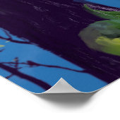 De vossenhandschoen met vlinder in het schilderij  poster (Hoek)