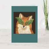 De vossenkaart lassen kaart (Voorkant)