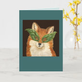 De vossenkaart lassen kaart (Gele Bloem)