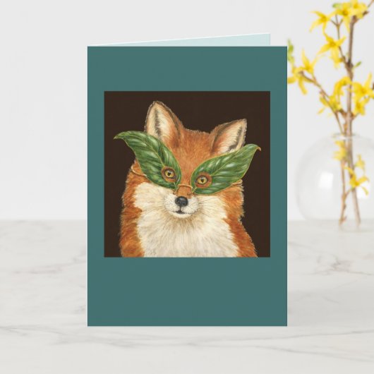 De vossenkaart lassen kaart (Gele Bloem)