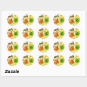 De vossenliefde ronde sticker (Vel)