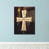 De Votieve kroon van een Visigotische koning Canvas Afdruk (Insitu (Houten vloer))