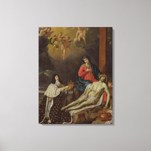 De Vow of Louis XIII King of France en Canvas Afdruk (Voorkant)