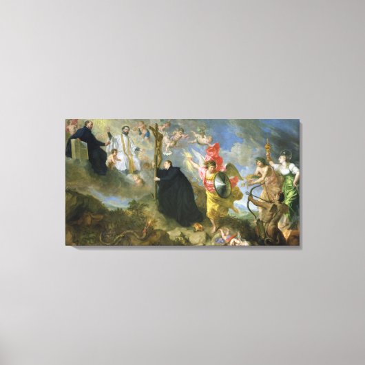 De Vows of Saint Aloysius of Gonzaga Canvas Afdruk (Voorkant)