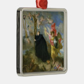 De Vows of Saint Aloysius of Gonzaga Metalen Ornament (Rechts)