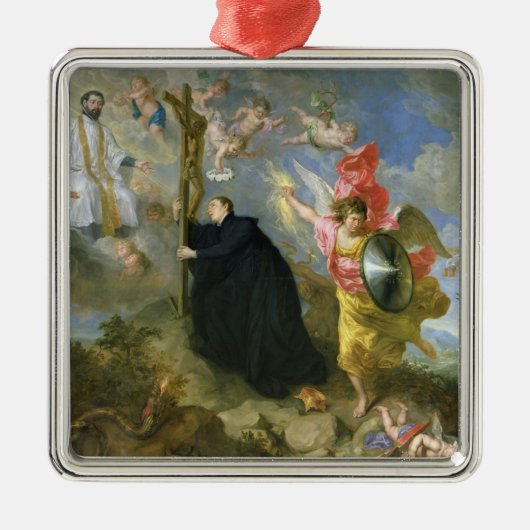 De Vows of Saint Aloysius of Gonzaga Metalen Ornament (Voorkant)