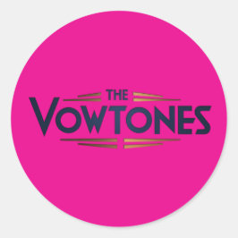 De Vowtones - Logo Stickers (Roze)