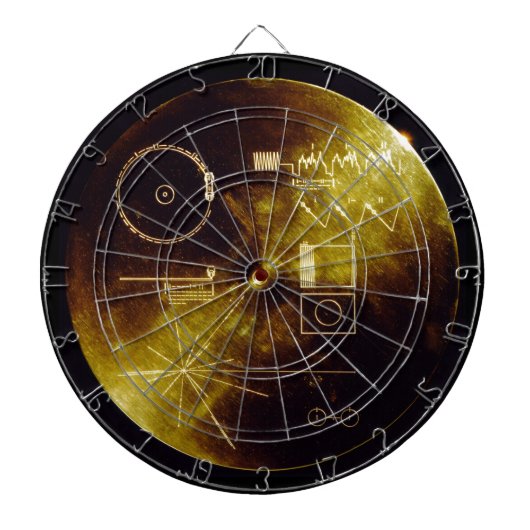 De Voyager Golden Record Dartbord (Voorkant)