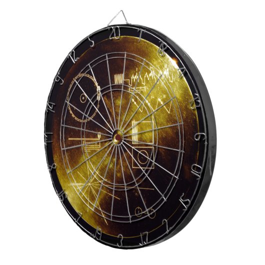 De Voyager Golden Record Dartbord (Voorkant Rechts)