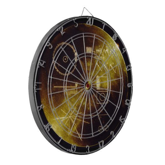De Voyager Golden Record Dartbord (Voorkant Links)