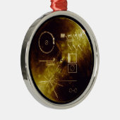 De Voyager Golden Record Metalen Ornament (Rechts)