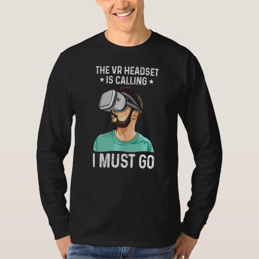 De Vr-hoofdtelefoon roept op Ik moet een prijsopga T-shirt (Voorkant)