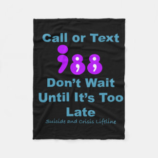 De vraag of de Tekst 988 wachten niet Fleece Deken