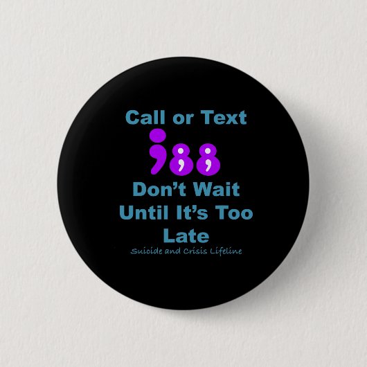 De vraag of de Tekst 988 wachten niet Ronde Button 5,7 Cm (Voorkant)