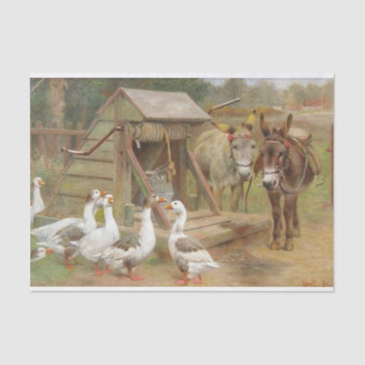 De vraag over de Drink van Herbert William Weekes Tissuepapier (Voorkant)