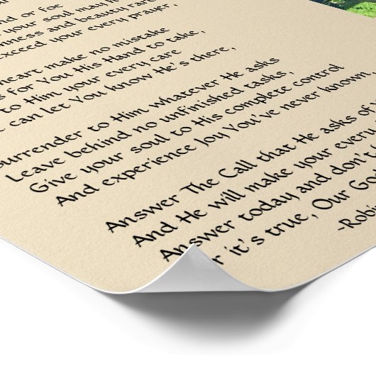 DE VRAAG POEM POSTER (Hoek)