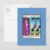 De Vraag Politie Cartoon Echte Postkaarten (Voorkant / Achterkant)