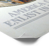 De Vraag van Amerika - Enlist in de marine Poster (Hoek)