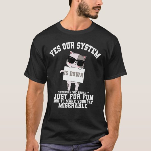 De Vraag van de Informatietechnologie van de Helpd T-shirt (Voorkant)