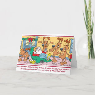 De Vraag van de Kerstman van CPA van de accountant Feestdagen Kaart