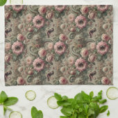 De vraatzuchtige Verdants - Gotisch Victoriaans Theedoek (Gevouwen)